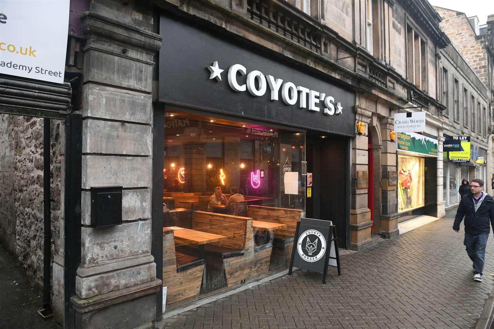 Coyote's in Academy Street is set to close.