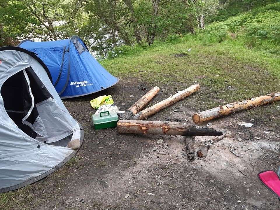 In a recent incident, campers near Loch Ness were woken up and told to move on.