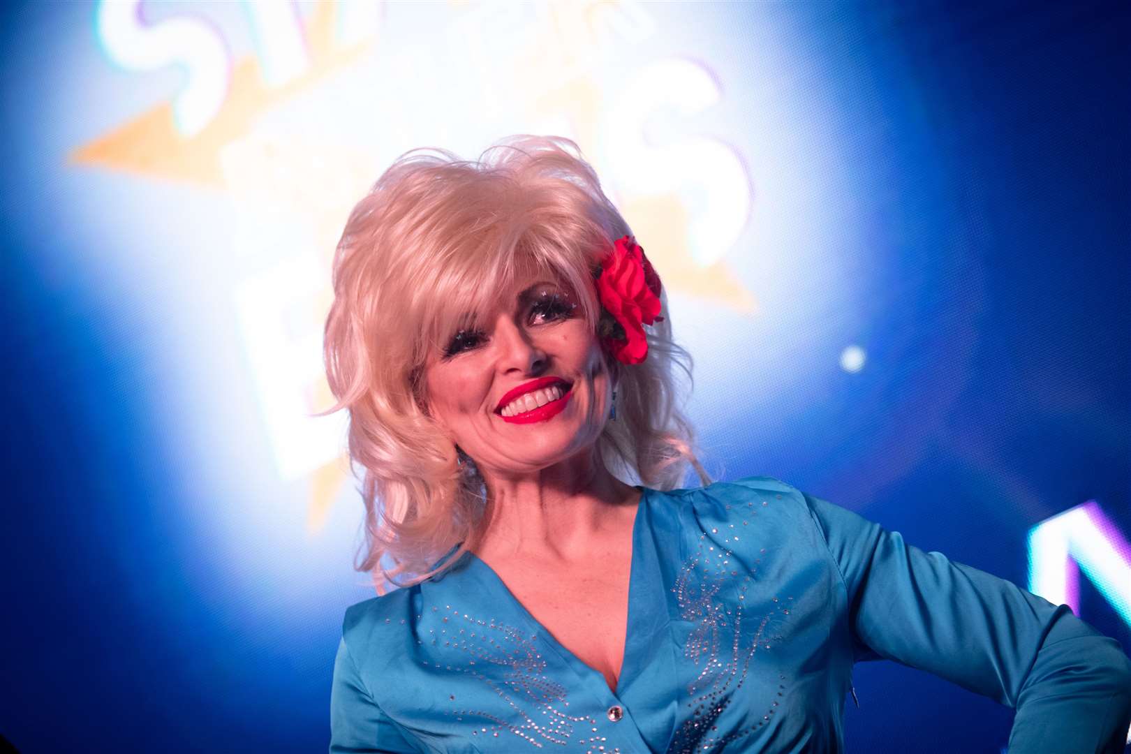 Bea Clark as Dolly Parton. Picture: Callum Mackay..