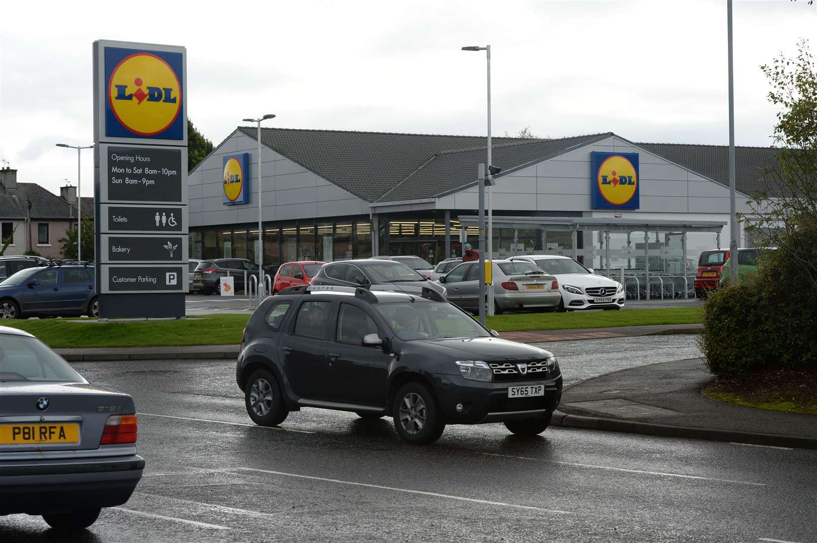 Lidl at Telford Retail Park in Inverness.