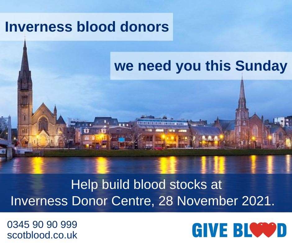 Donors needed in Inverness.