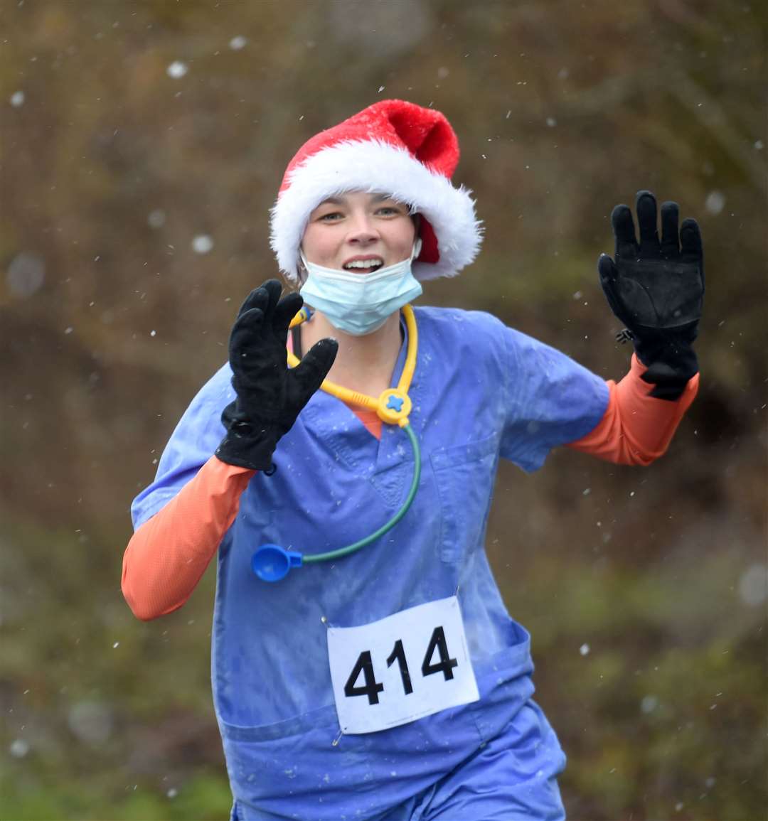 2022 Nairn Turkey Trot, Nairn. Doctor in the house. Picture: Callum Mackay..