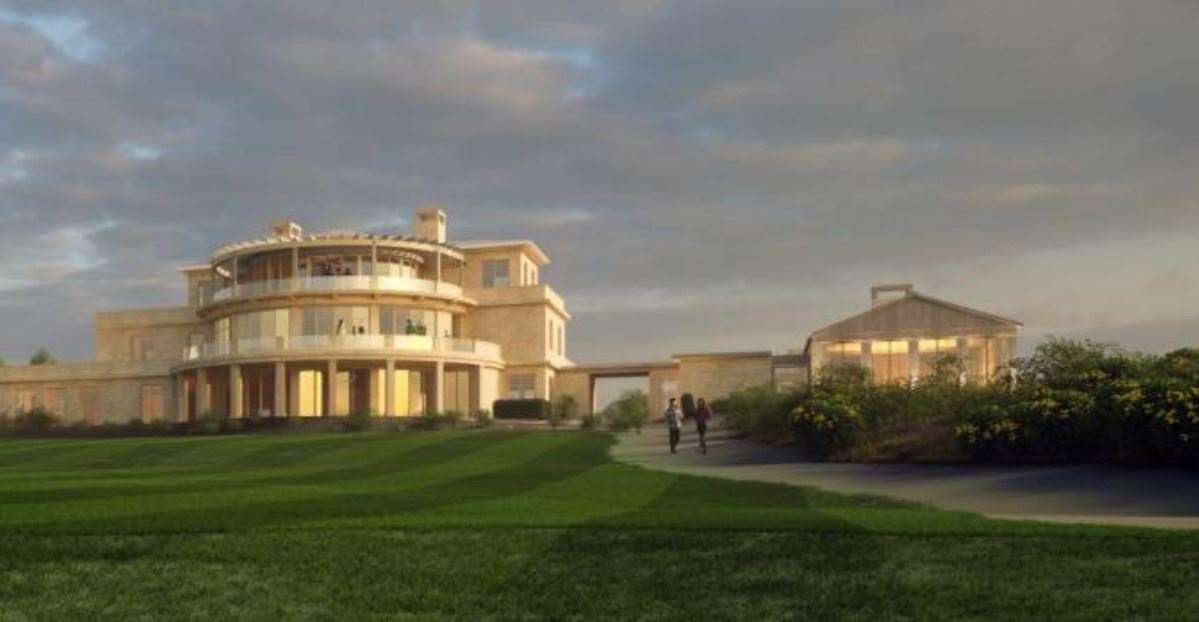 An artist's impression of the clubhouse following the planned expansion to the building.