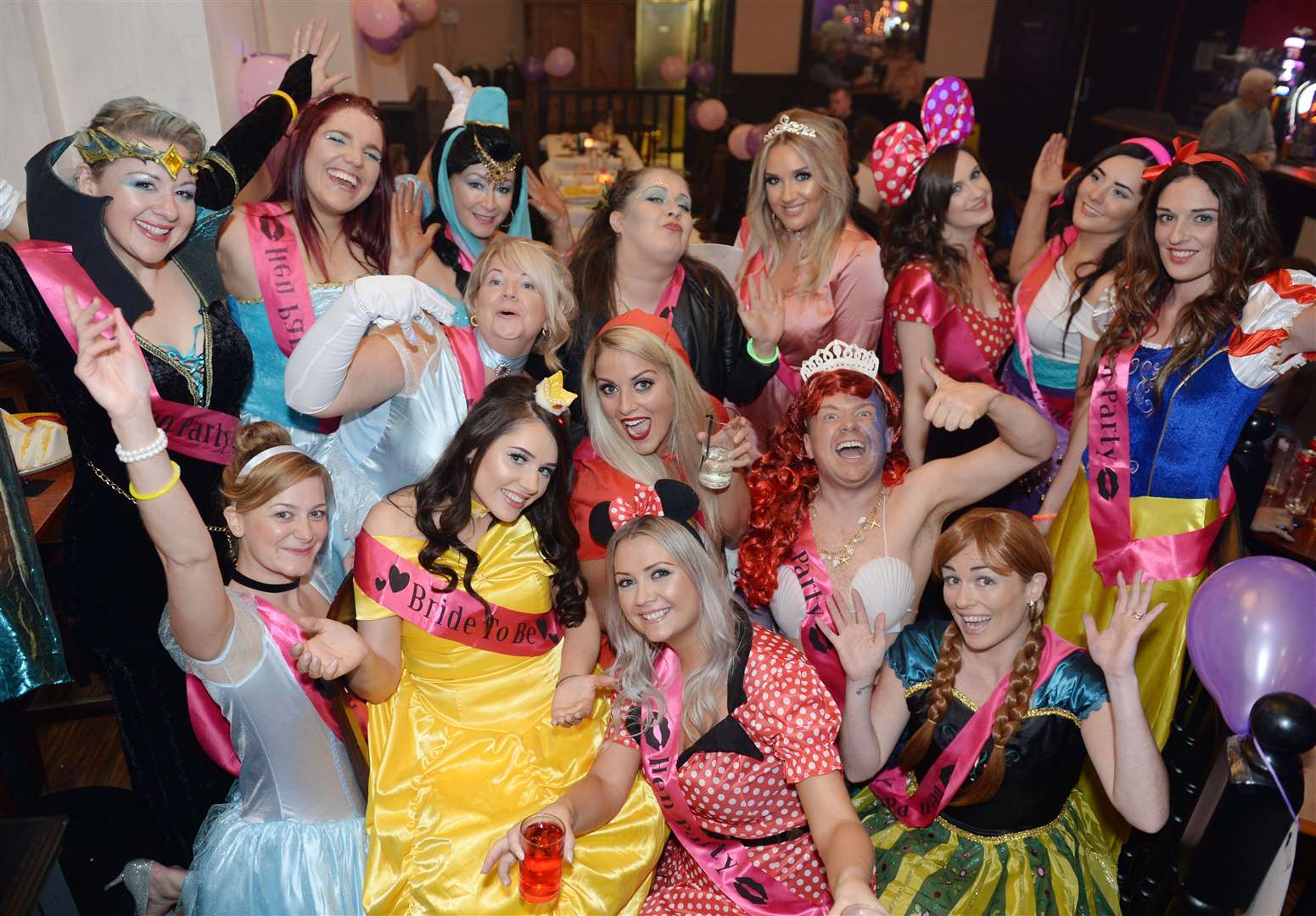 Picture: Alasdair Allen. Image No. 035029. Leane Ingram with her Hen Party.