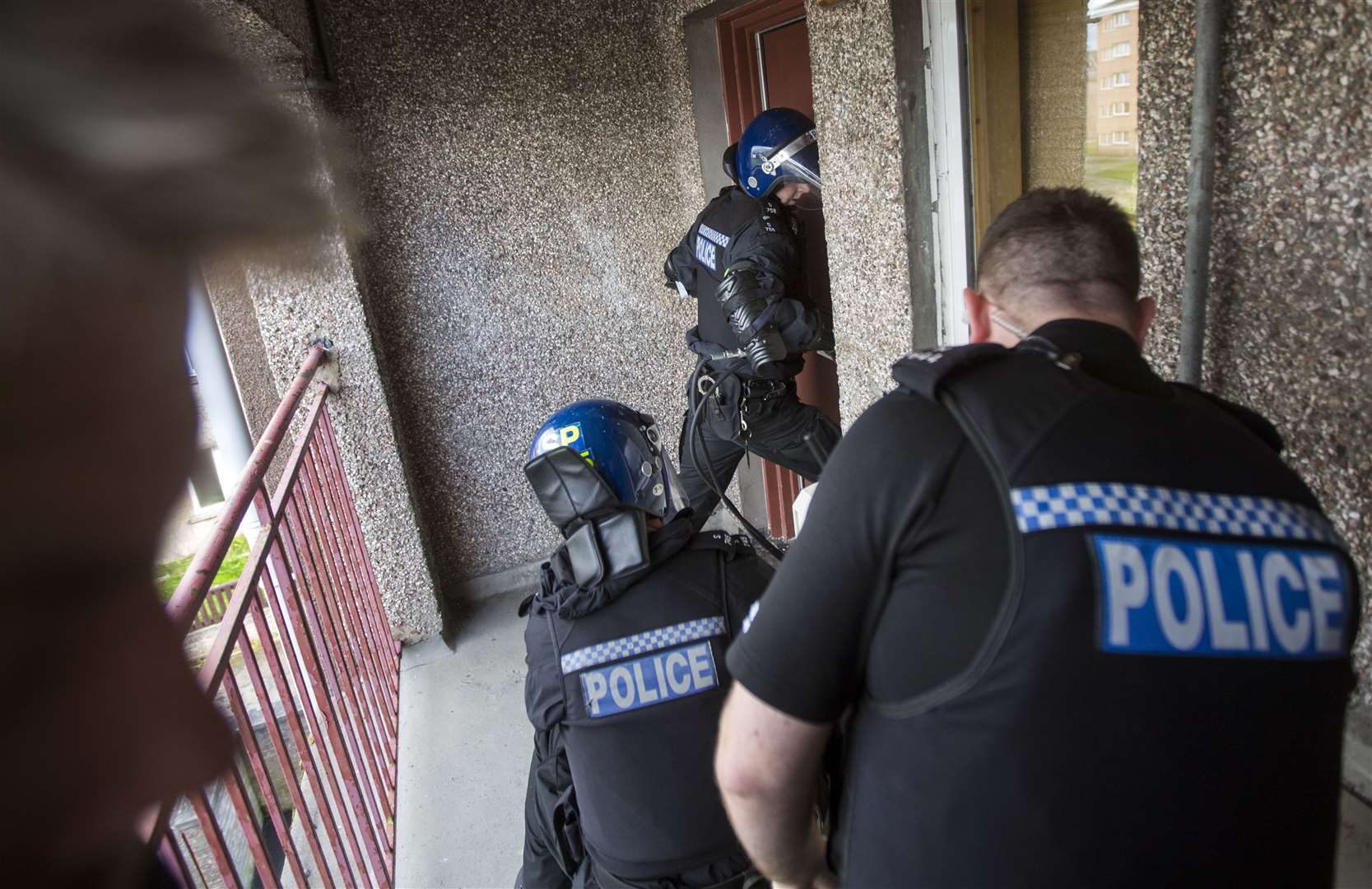 Police have carried out raids on properties of suspected drug dealers before.