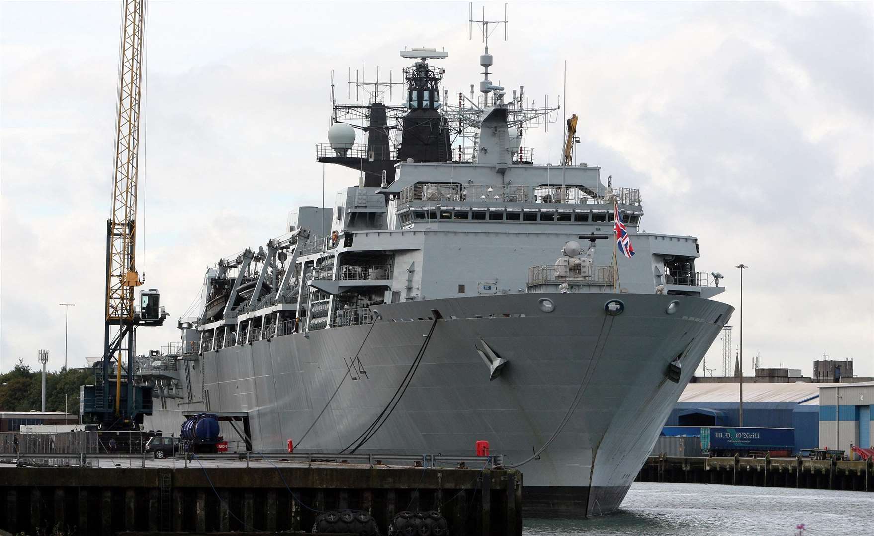 Ministers have been forced to deny that the assault ship HMS Albion, and its sister ship HMS Bulwark, were being mothballed due to a lack of crew (Paul Faith/PA)