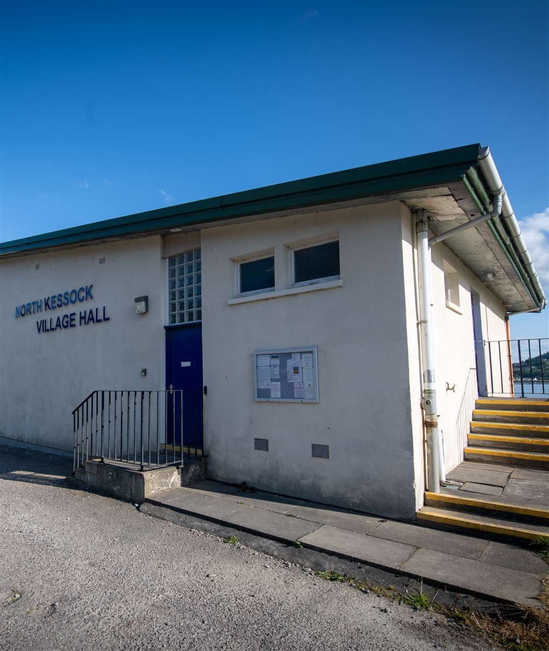 North Kessock Village Hall is next to the shore. Picture: Callum Mackay.