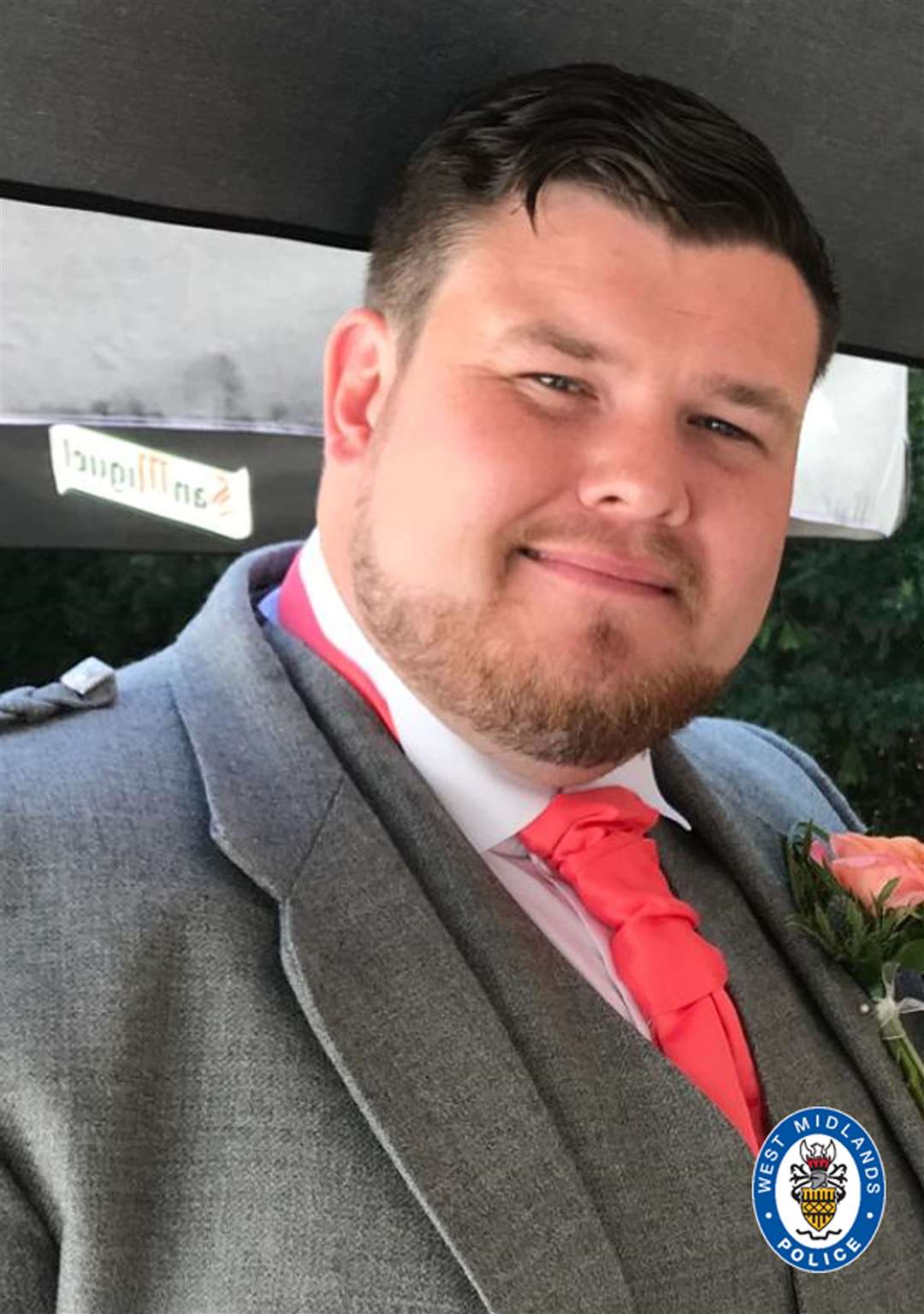 Brian McIntosh, 29, was in the driver’s seat of his Range Rover, where he was found shot dead (Family/West Midlands Police/PA)