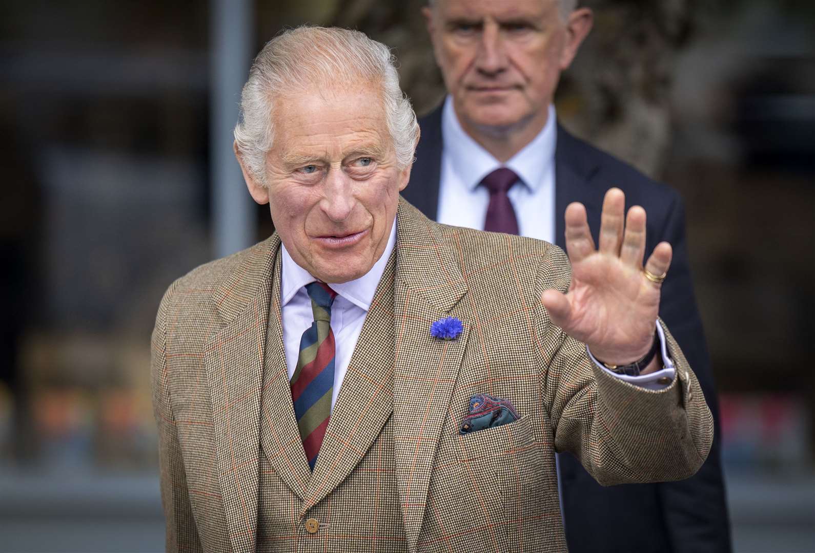 The King is currently in Scotland on his annual summer break (Jane Barlow/PA)