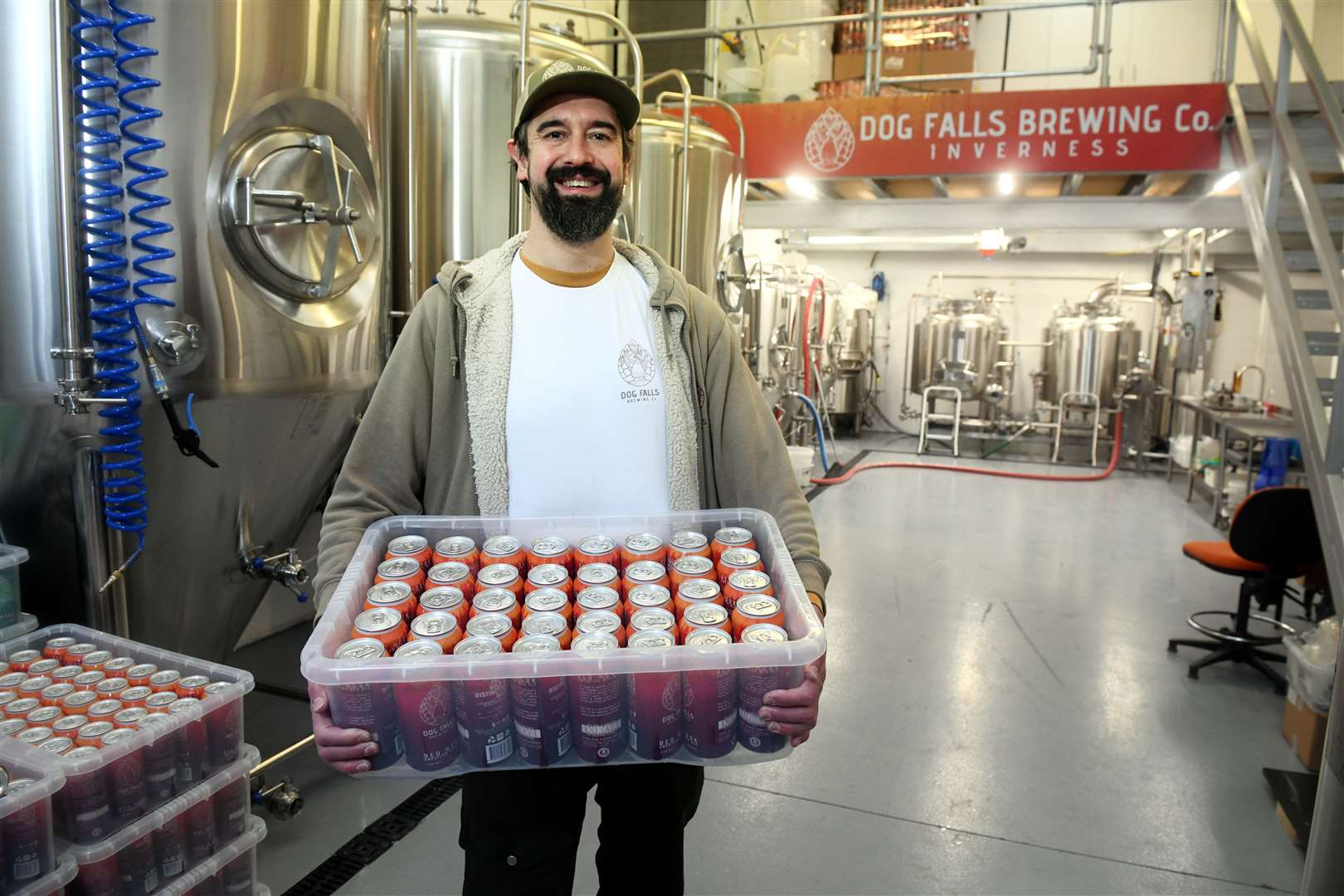 Bob Masson from Dog Falls Brewing Company. They will take their beers for the first time to the food trail for this week. Picture: James Mackenzie.