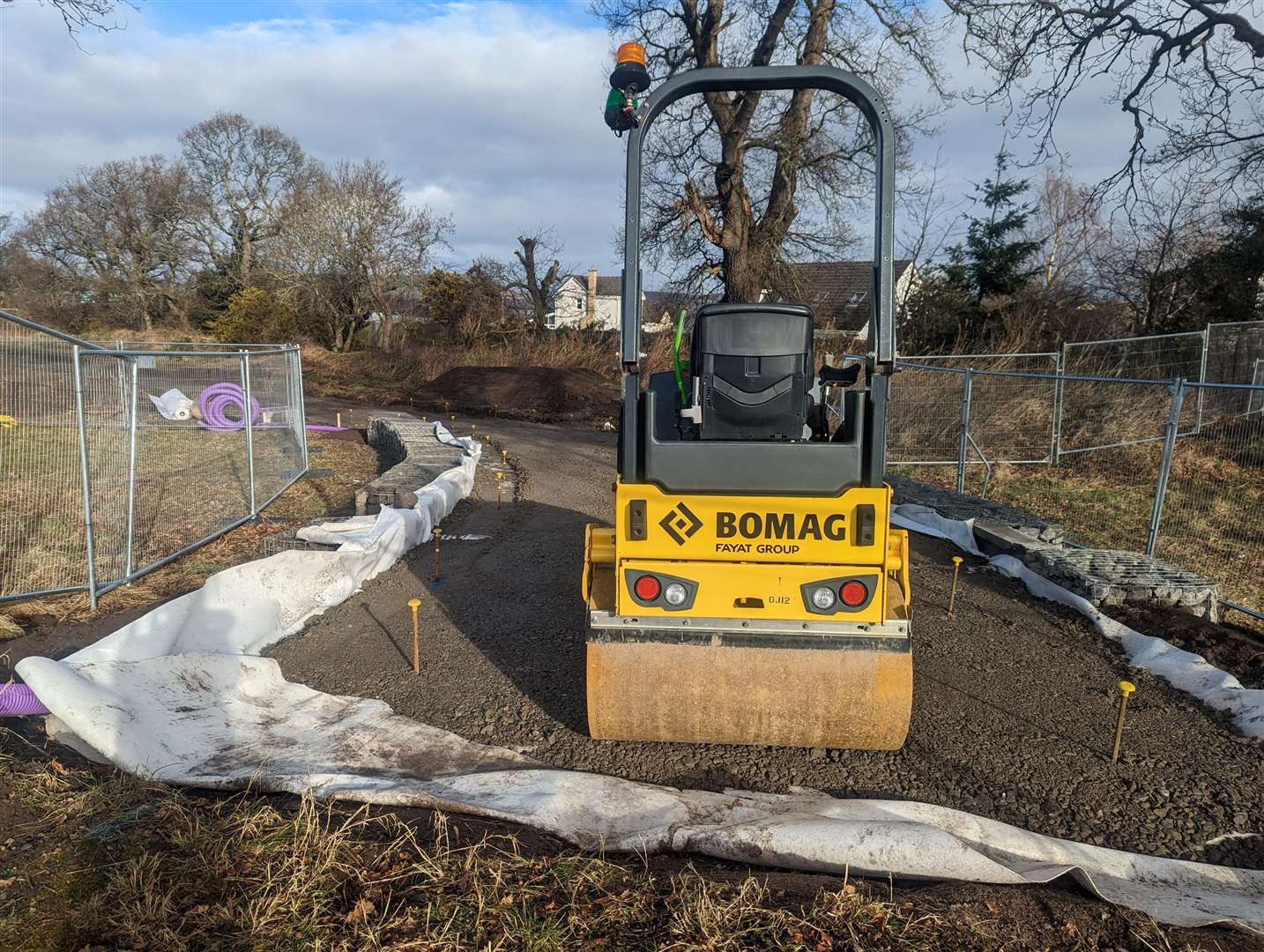 Work is under way on a new active travel link in Inverness.