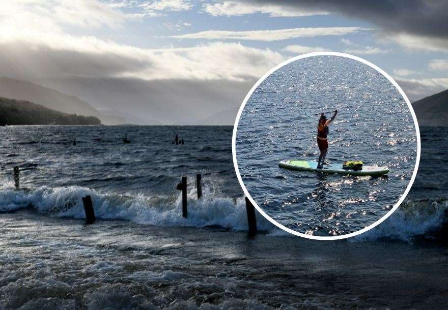 Morag Fraser has completed a paddleboarding challenge of Loch Ness.