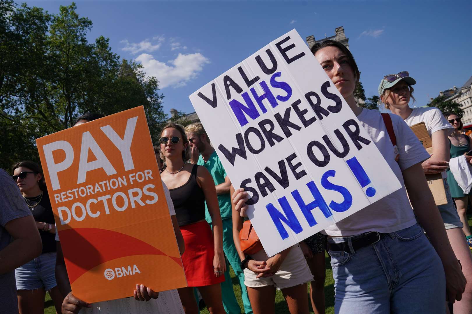 Consultants said there are no plans for co-ordinated action with junior doctors (Lucy North/PA)