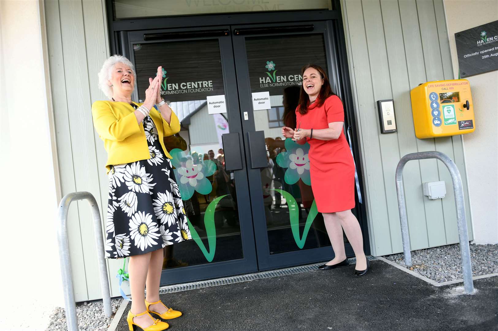 Haven Centre grand opening. Elsie Normington and Kate Forbes. Picture: Callum Mackay..