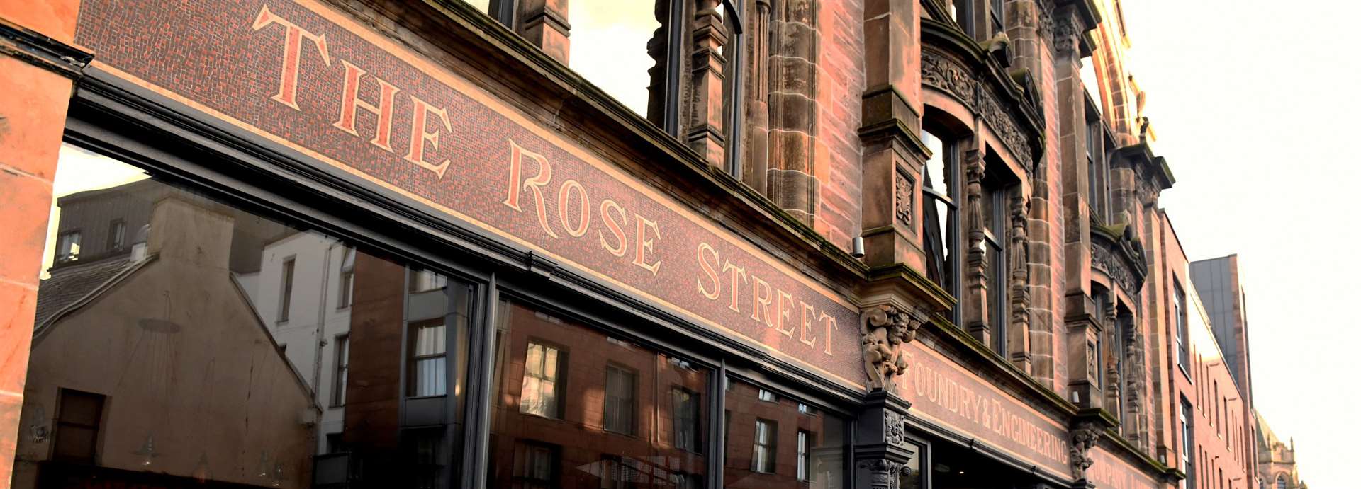 The Rose Street Foundry name above the door.