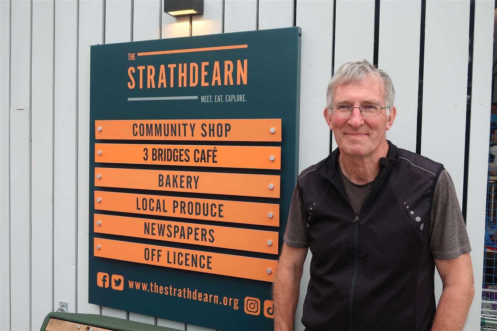 Duncan Bryden at The Strathdearn community complex in Tomatin.