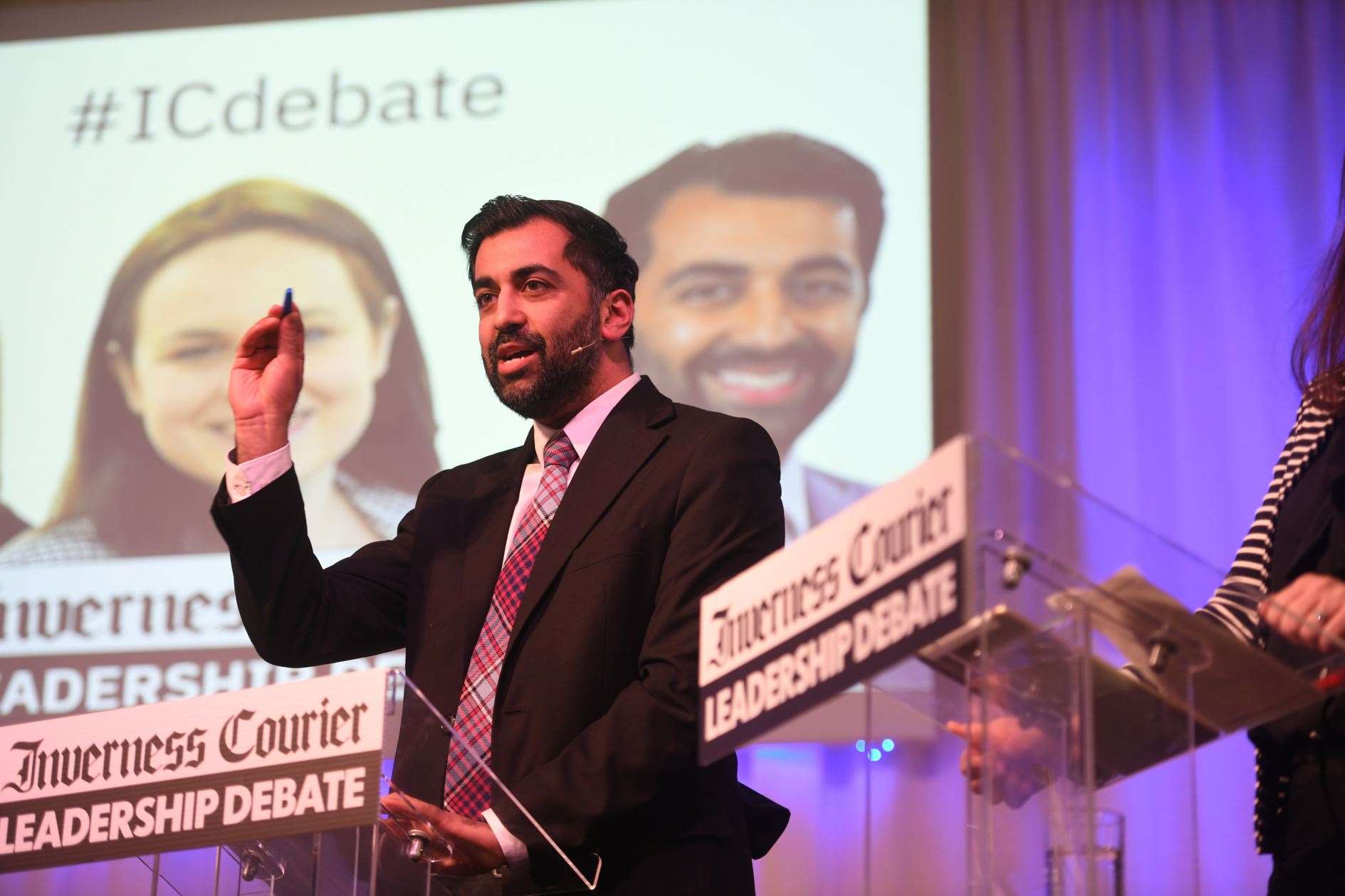 Humza Yousaf during The Inverness Courier Leadership Debate. Picture: James Mackenzie