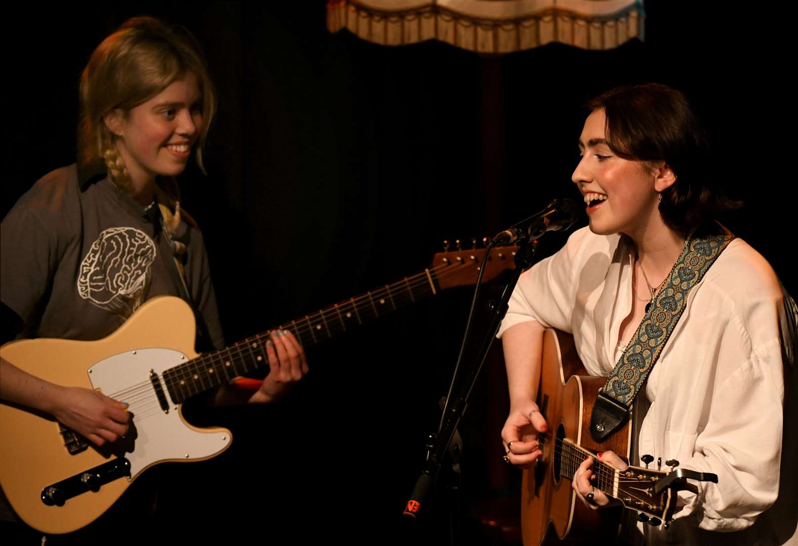 Tour support Bonnie Kemplay joined Katie Gregson-MacLeod for Body. Picture: James Mackenzie