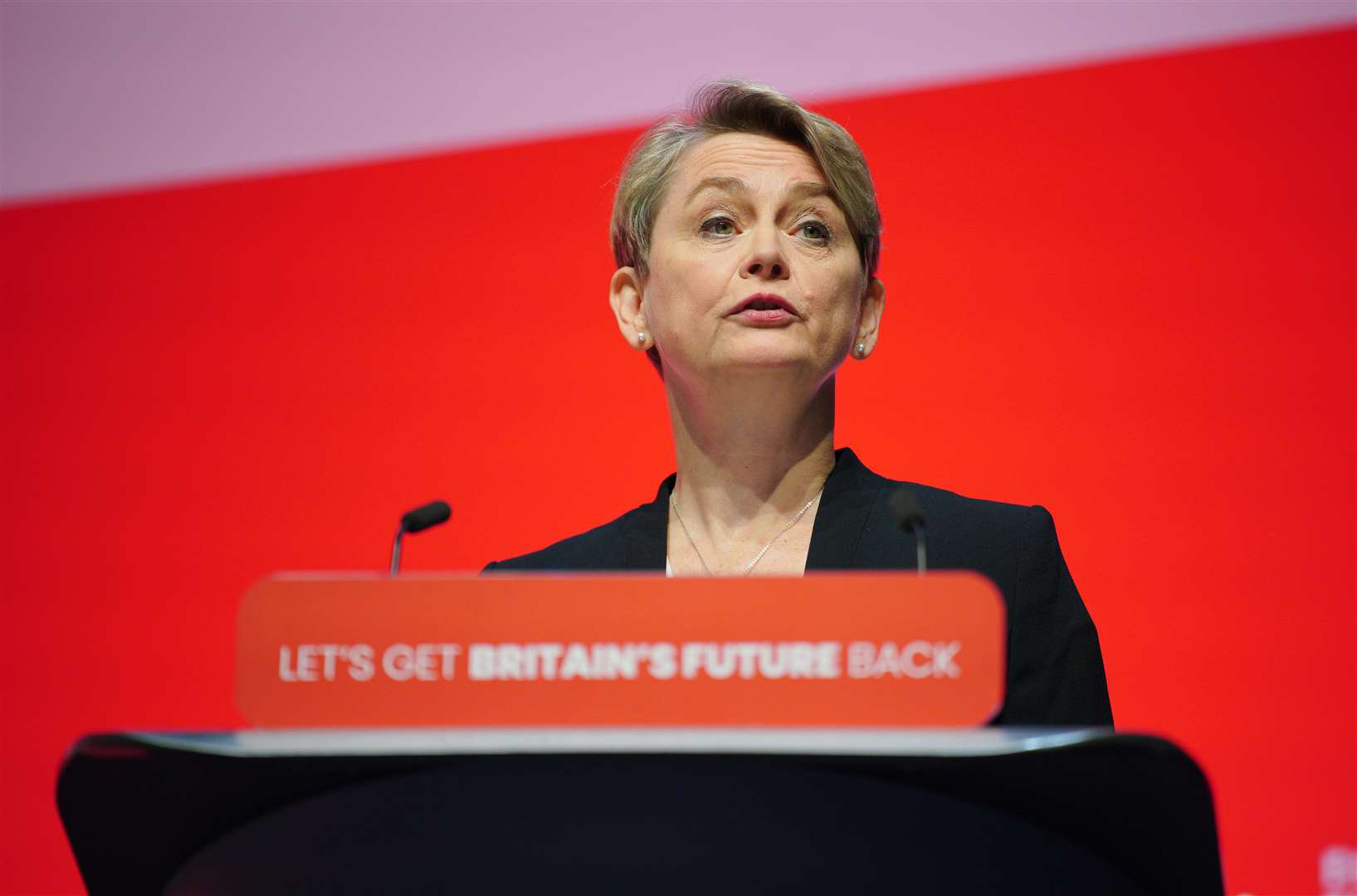 Shadow home secretary Yvette Cooper said Labour would deliver a ‘step change’ in how police deal with domestic violence (Peter Byrne/PA)