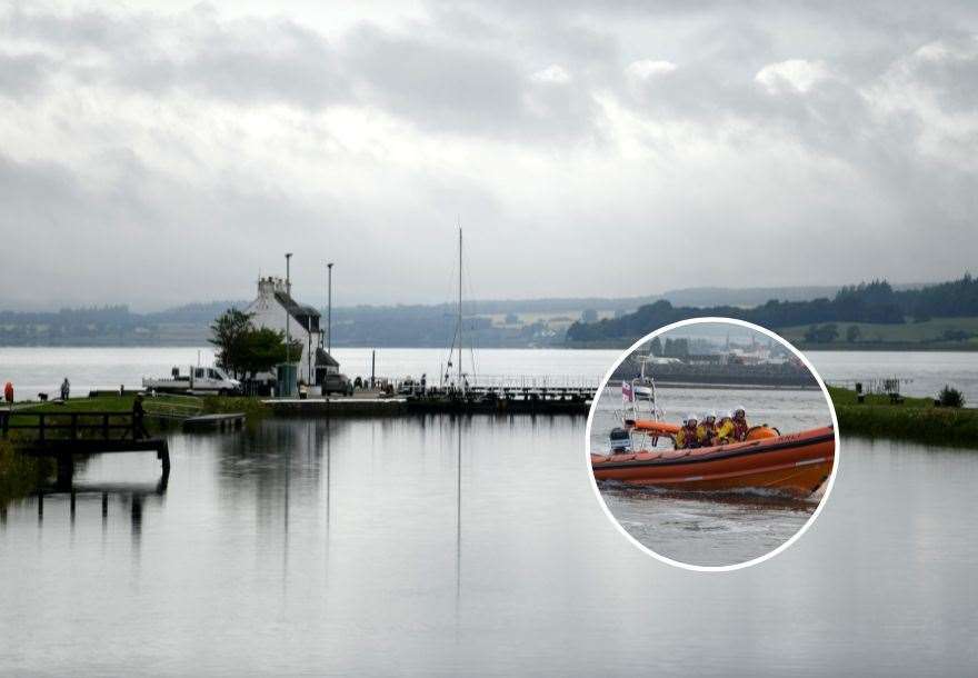 A lifeboat crew attended after a man was reported to be in the water of the Beauly Firth