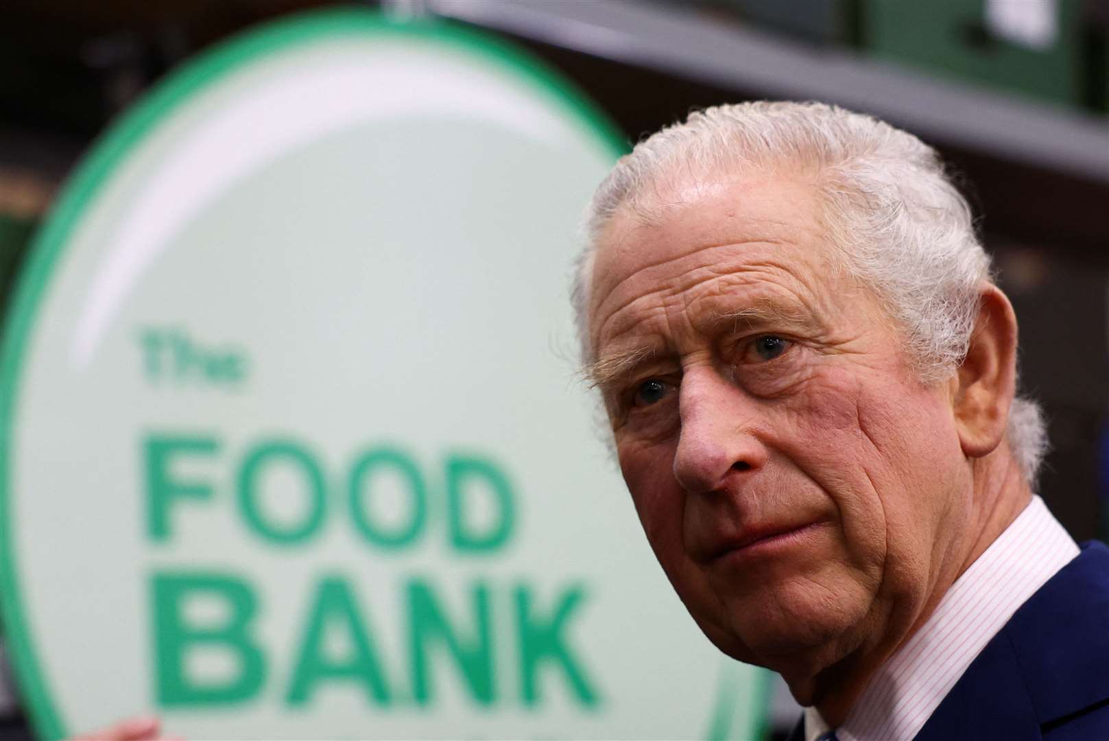 Charles requested a visit to a food bank as part of his day in Milton Keynes (Molly Darlington/PA Wire)