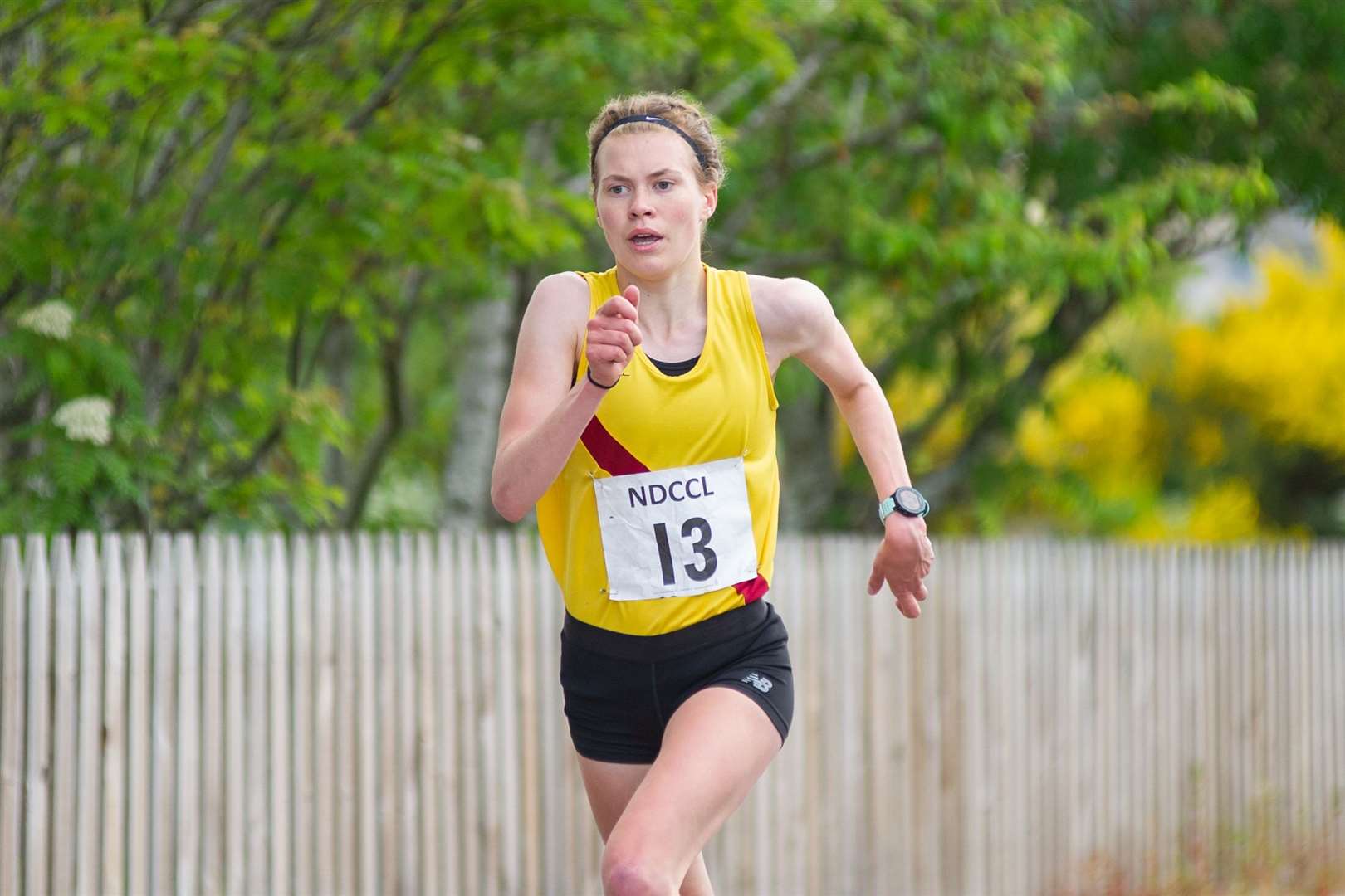 Megan Keith sealed her spot at the Olympic Games in Inverness Harriers colours in London this evening. Picture: Daniel Forsyth