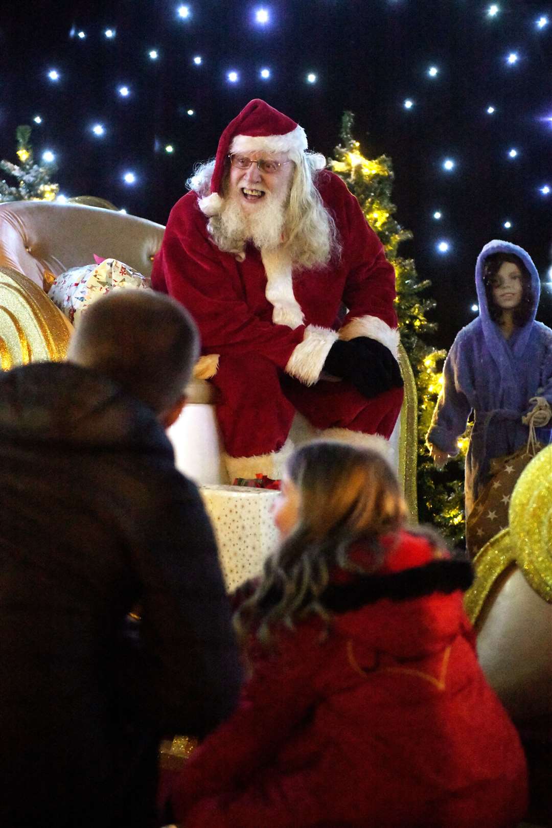 Santa in his grotto. Picture: James Mackenzie