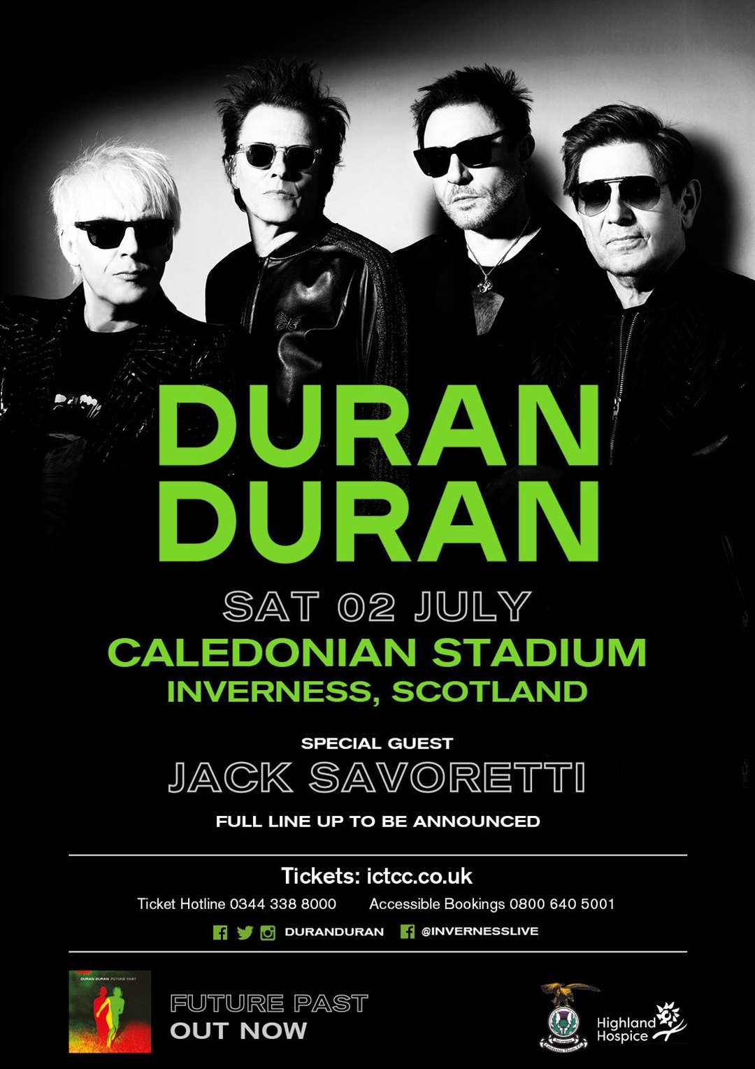 Duran Duran to play Inverness next July.