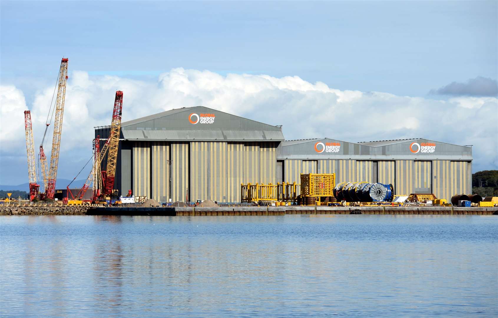 The subsea cable factory would be built on land to the east of the Global Energy Nigg yard. Picture: Gary Anthony.
