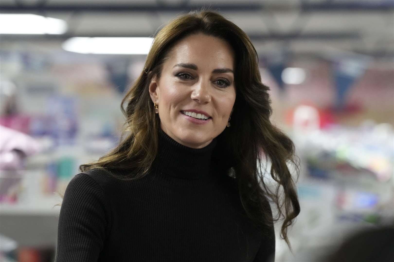 Kate chatted to members of the new Baby Bank Alliance (Frank Augstein/PA)