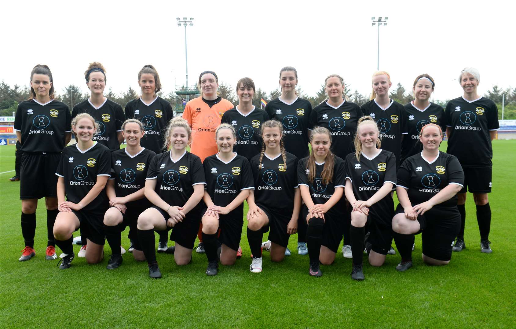 H&I womens cup final..Clachnacuddin v Lewis & Harris..Clach team pic before kick off..Picture: Gary Anthony. Image No..