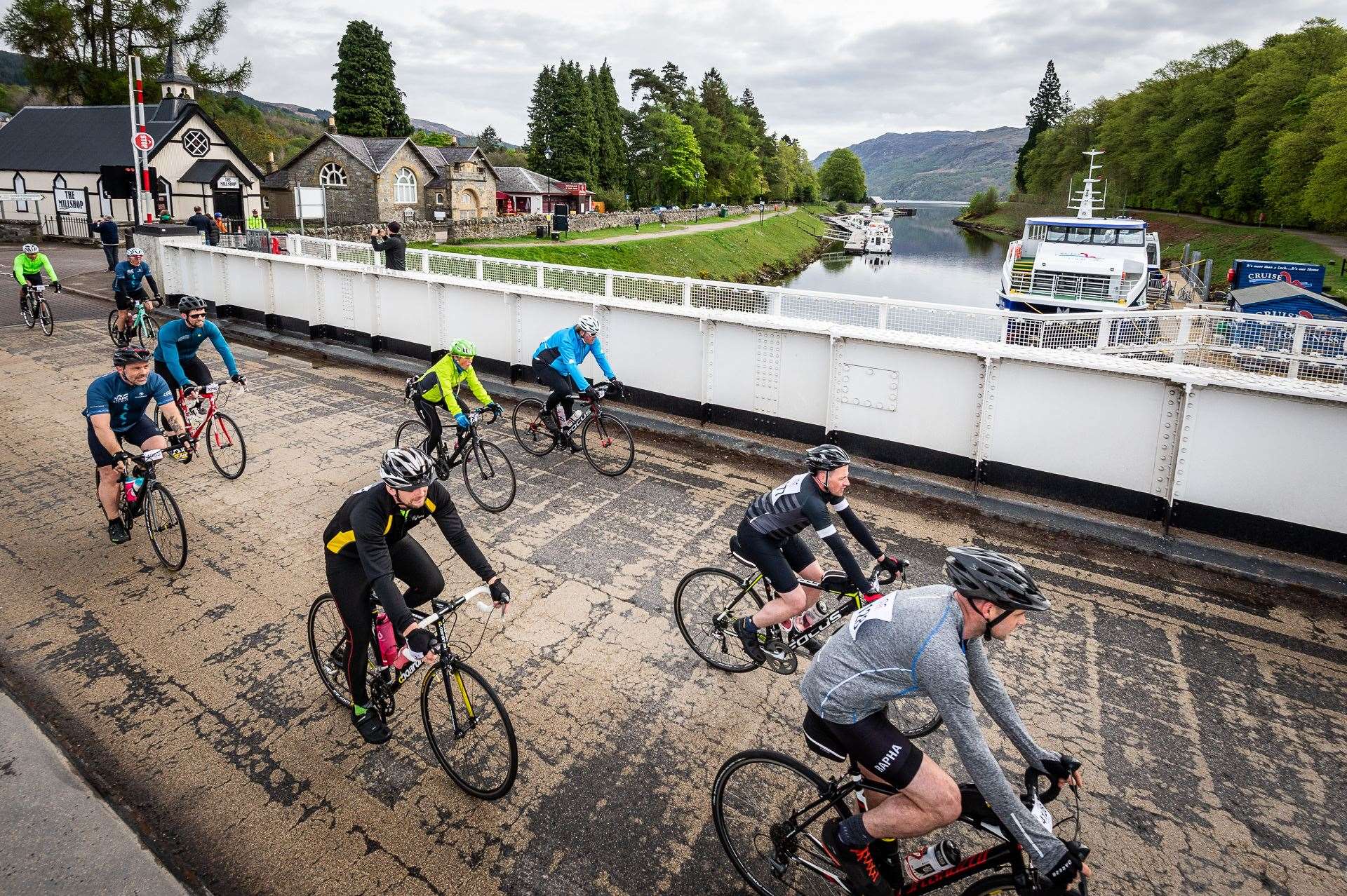 The Etape Loch Ness sees cyclists ride round the loch on closed roads.