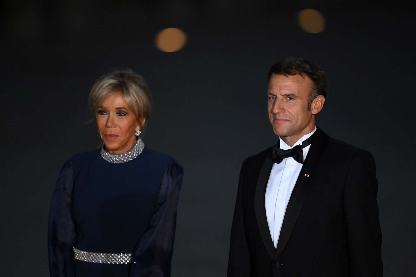 Brigitte Macron and French President Emmanuel Macron (Daniel Leal/PA)