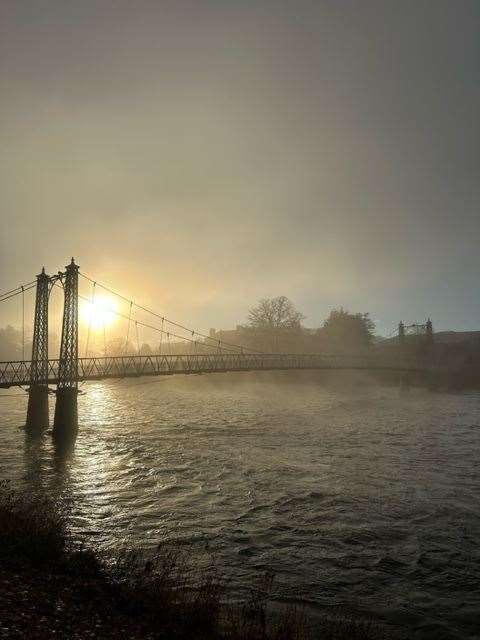 A misty afternoon at the Infirmary Bridge. Picture: Karen McMahon