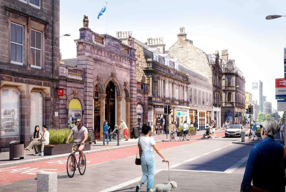 An artist's impression of the Academy Street designs.