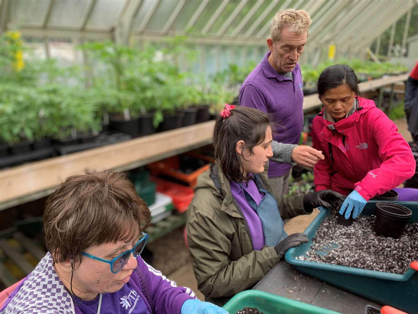Horticultural therapist in a garden project with Thrive. Picture: Thrive/PA