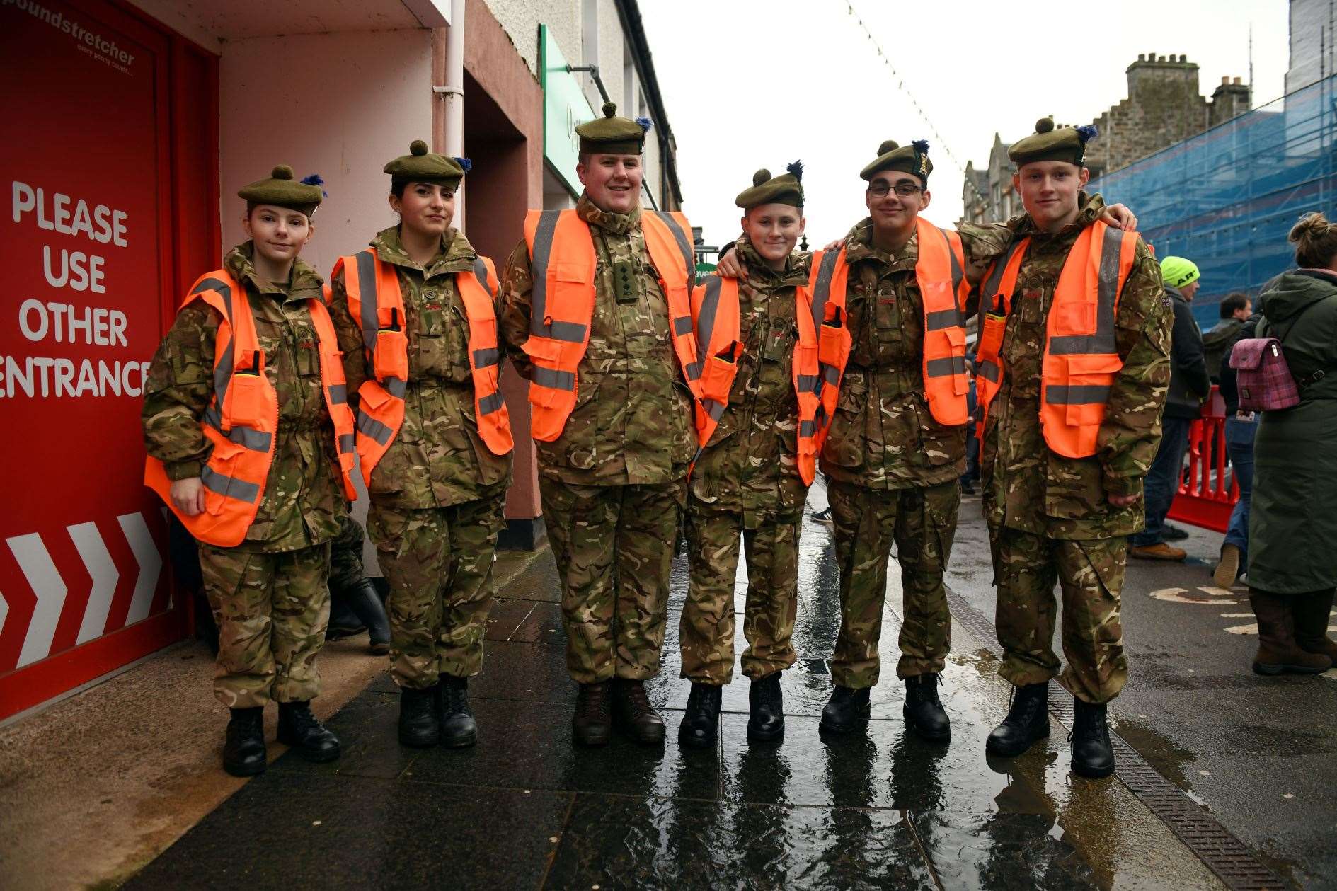 The Alness and Dingwall cadets. Picture: James Mackenzie.