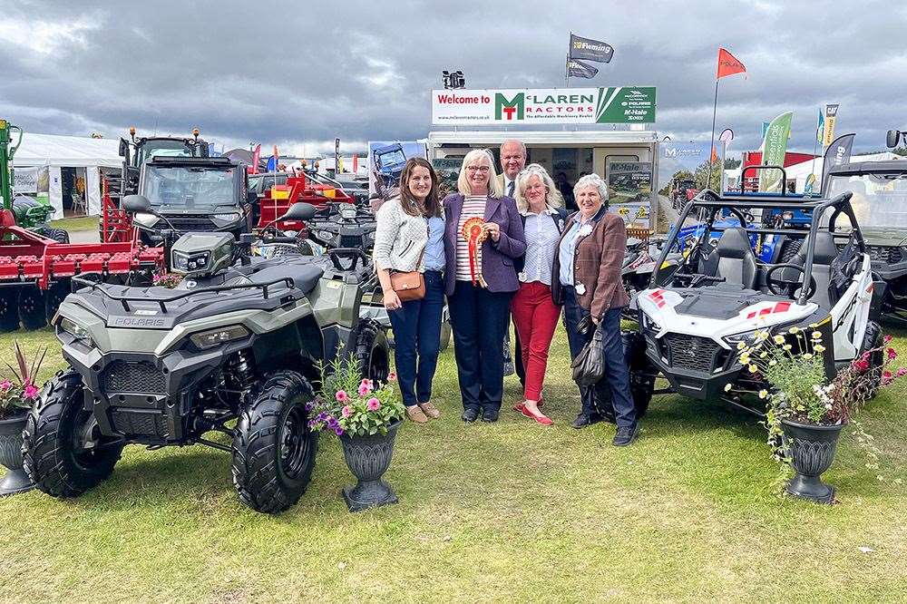 Winners of the best trade stand in the agricultural section were McLaren Tractors. Photo: Marc Hindley/Black Isle Show