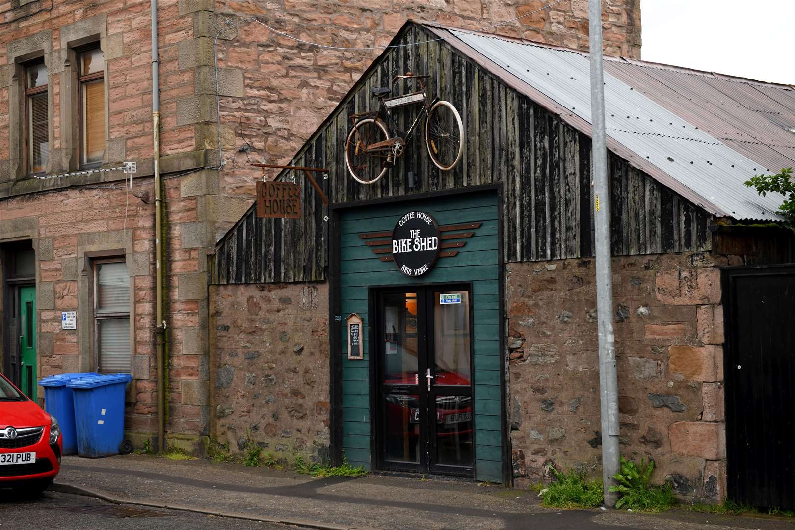 The Bike Shed coffee house and venue in Grant Street, Merkinch.