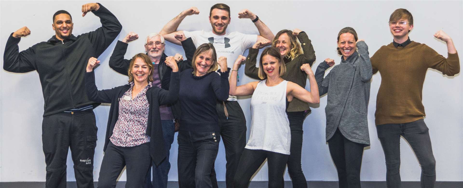 Inverness fitness instructor Andrew Morris (fifth left) and Professor Gill Hubbard, of UHI, (seventh left) were part of the research team involved in the project.