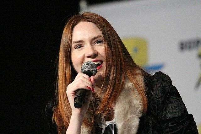 Karen Gillan shared a sneak peak into her prep ahead of the Golden Globes. Picture: Super Festivals from Ft. Lauderdale.