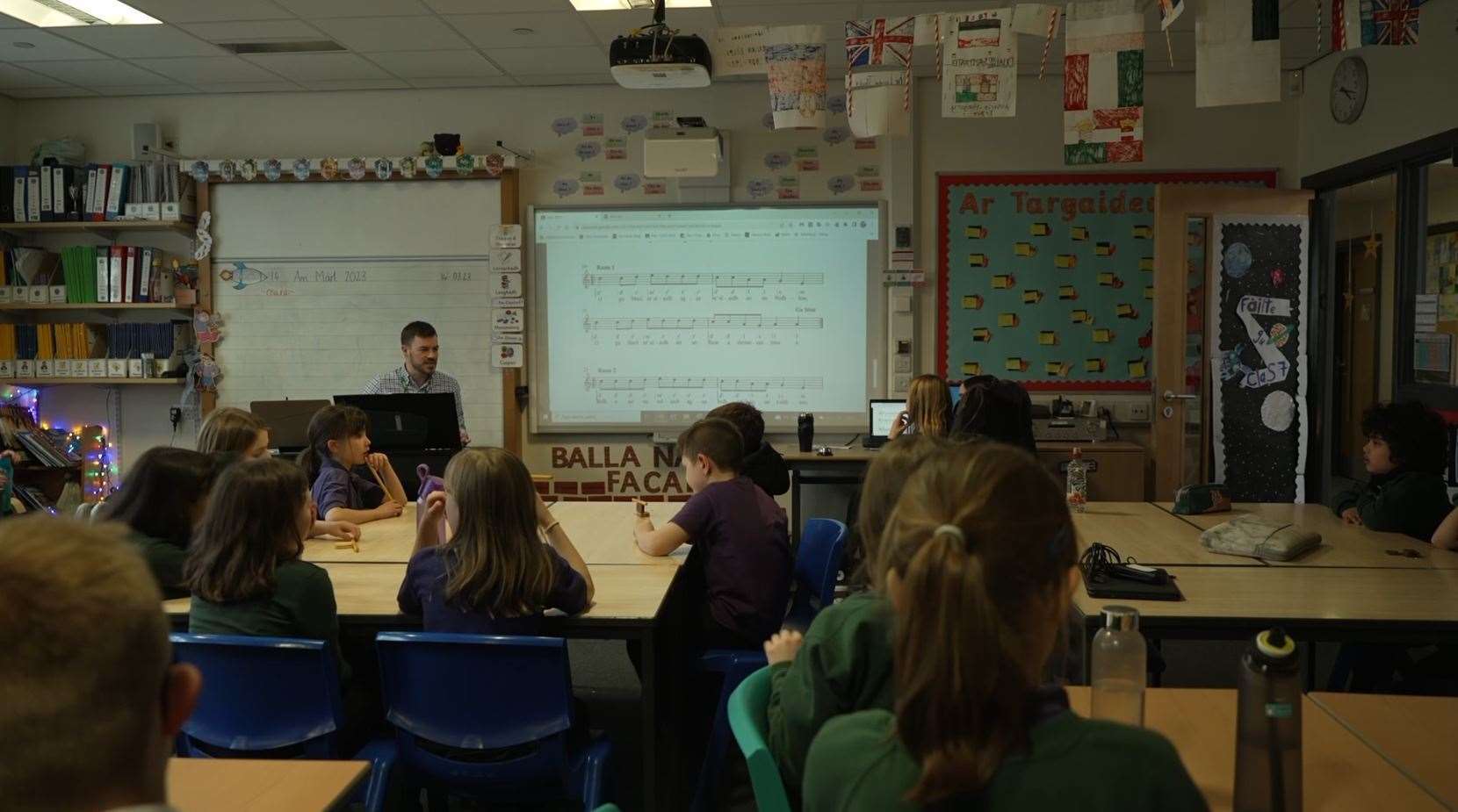 Over 40 pupils show up every Monday to sing at the Inverness Gaelic Primary School Choir class.