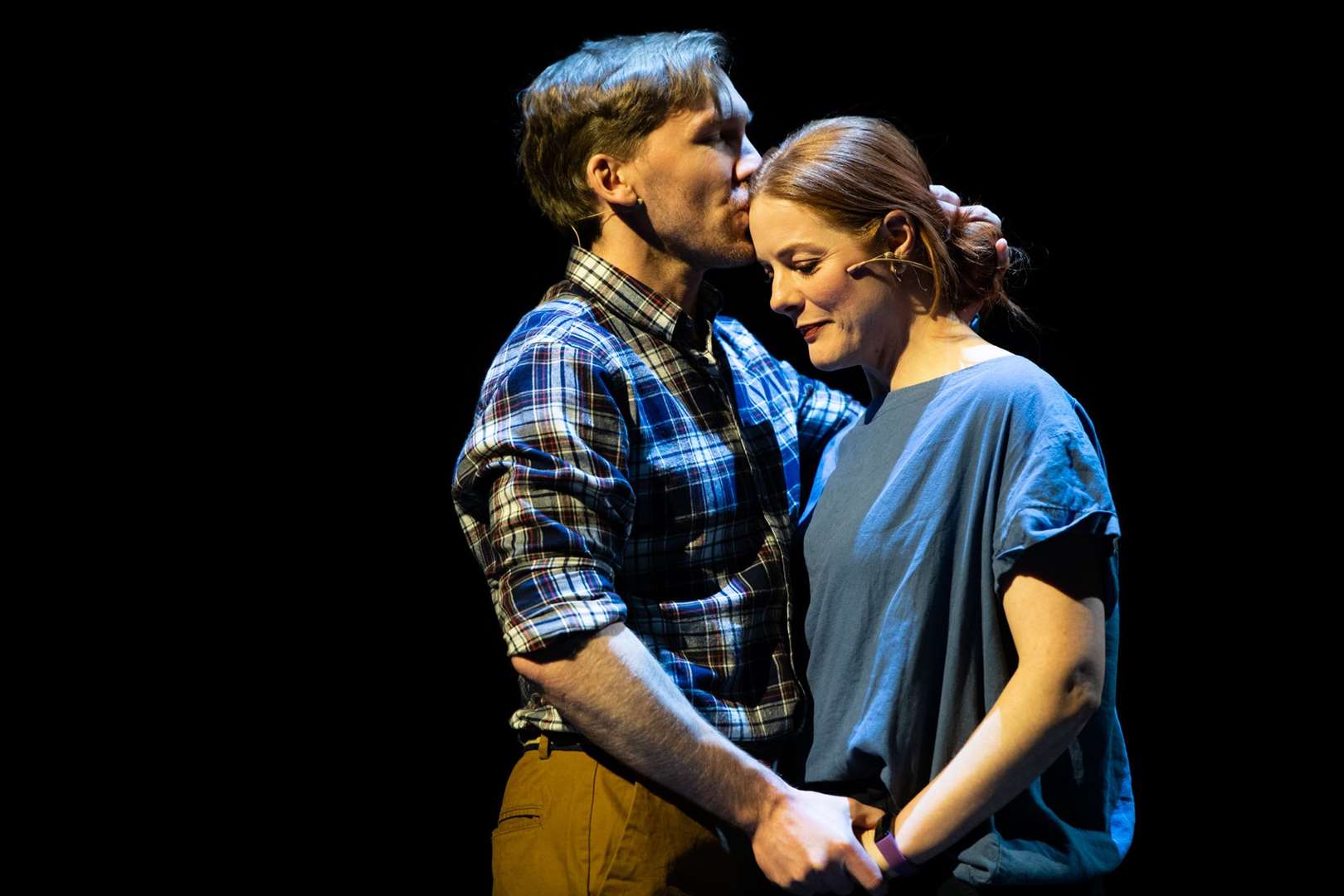 Ali Watt as Euan and Jenny Hulse as Annie in The Stamping Ground. Picture: Tommy Ga-Ken Wan