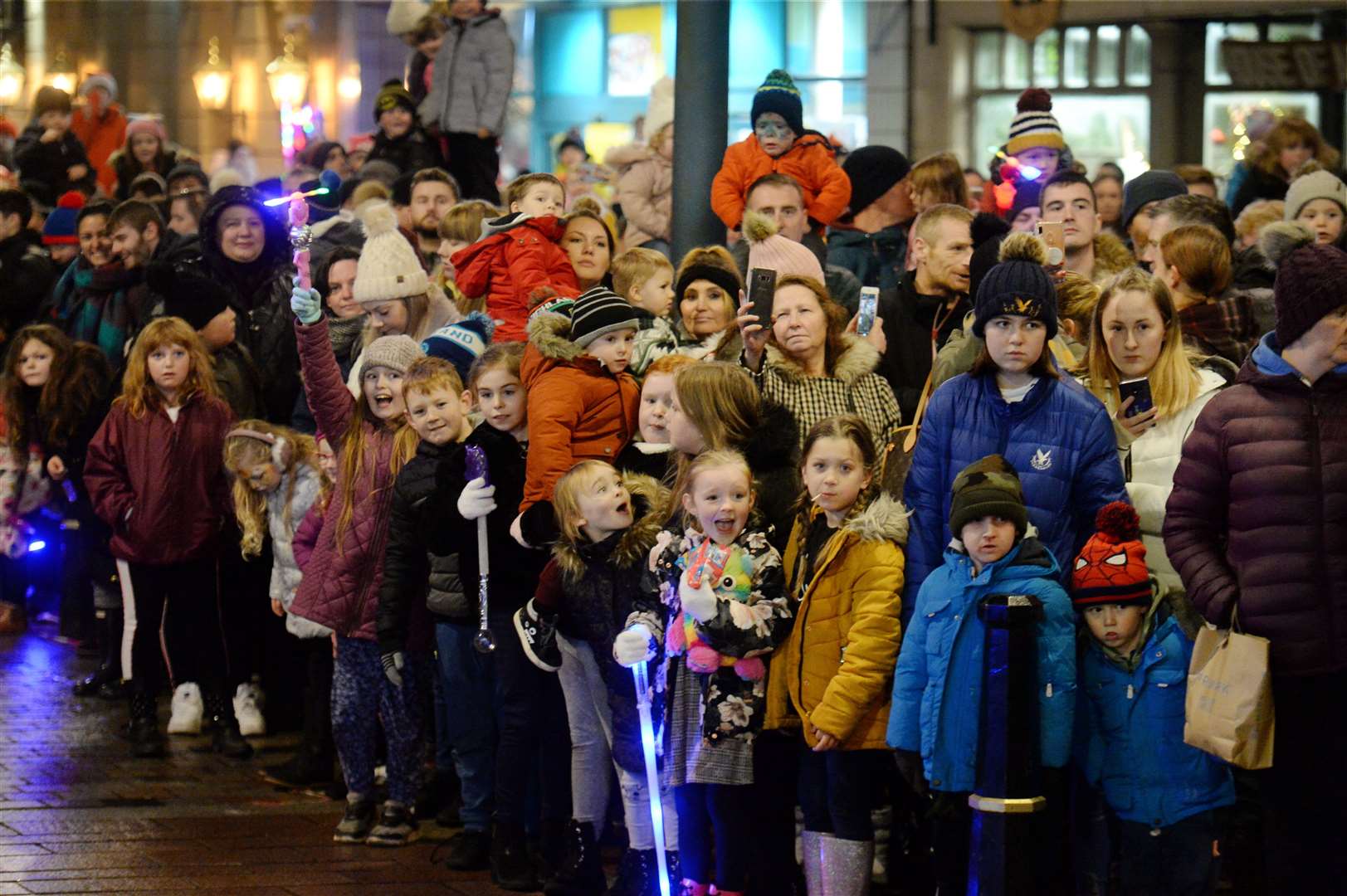 Christmas light switch on and torchlight procession 2019. Picture: Gary Anthony.