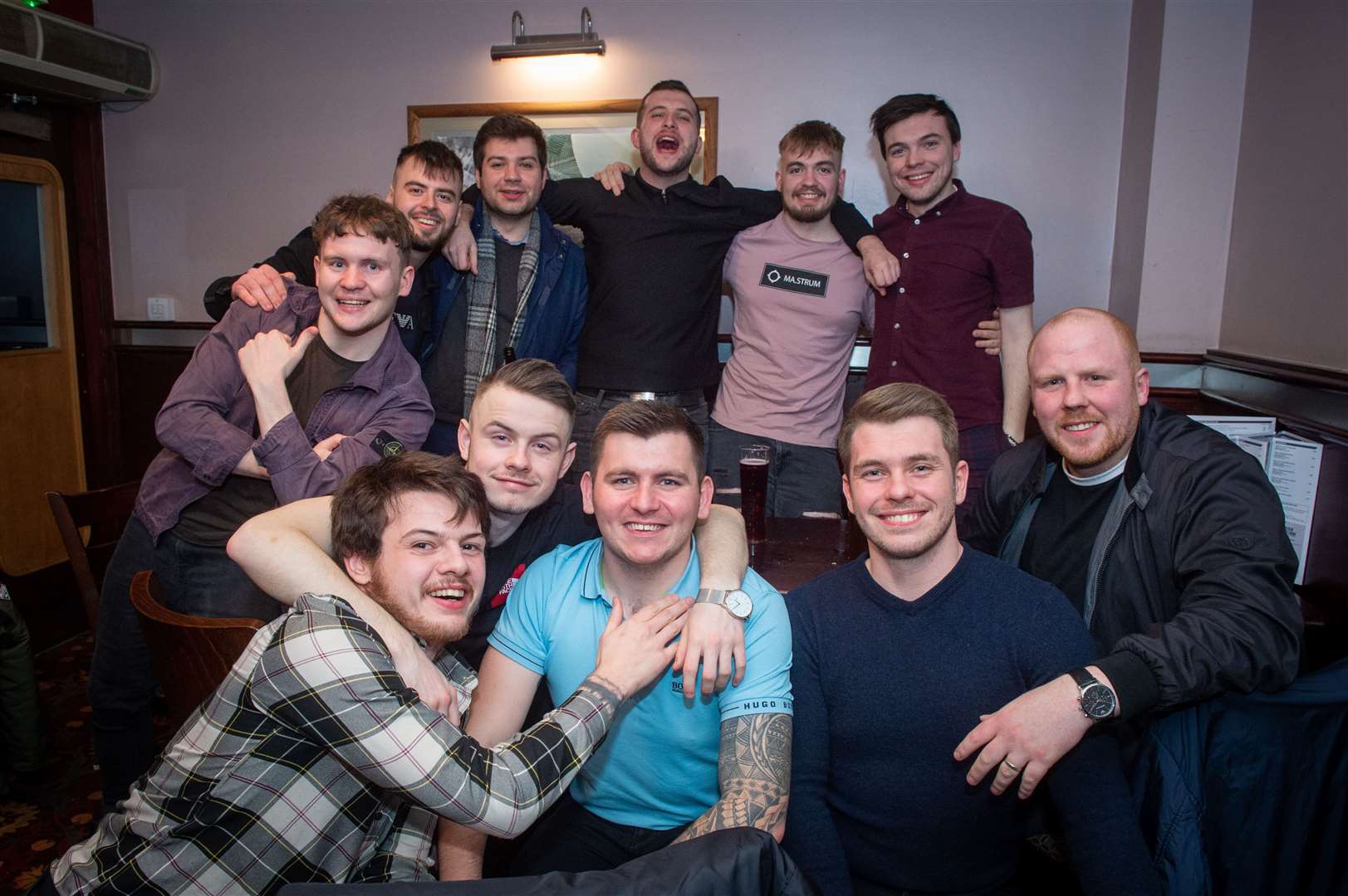 CitySeen 14MAR2020..Dingwall Footballers on a night out...Picture: Callum Mackay..