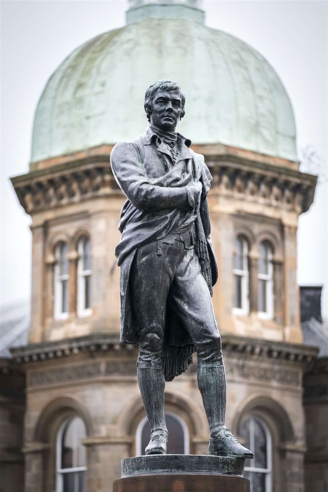 A statue of Robert Burns in Leith, Edinburgh (PA)