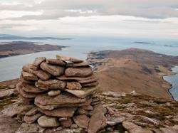 The view over the peninsula from Beinn Ghobhlach's north top.
