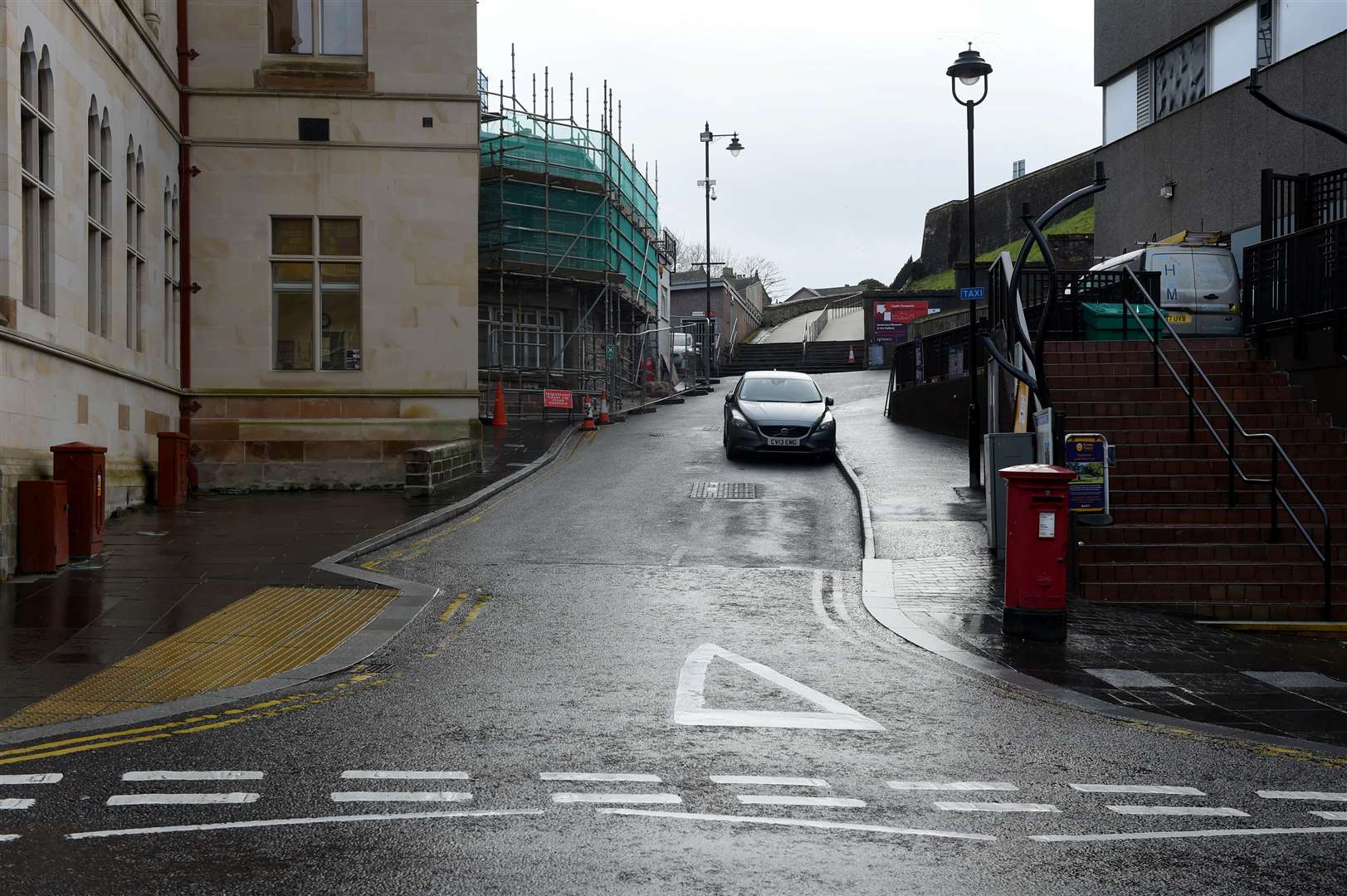 The former Castle Wynd taxi rank which has now been decommissioned. Picture: Callum Mackay