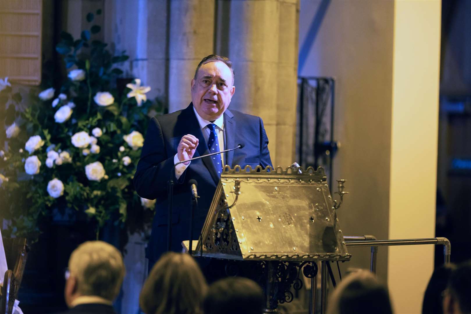 Former first minister Alex Salmond gave a eulogy (Paul Campbell/PA)