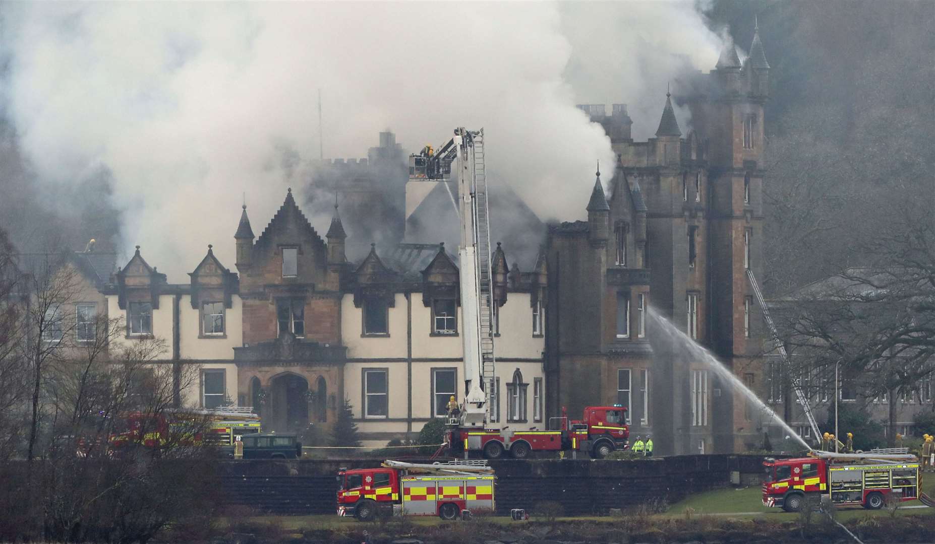 The Cameron House hotel was severely damaged by the blaze in which two men died (Andrew Milligan/PA)